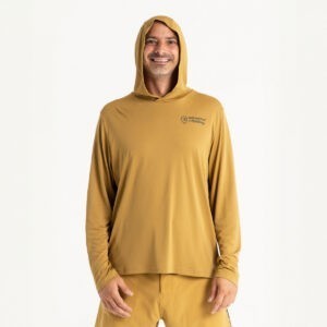 Adventer Fishing Funkční Hoodie UV Tričko Sand Velikost: M