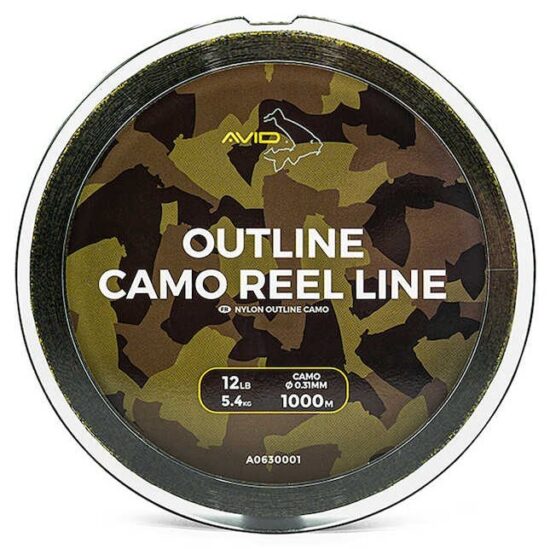 Avid Carp Vlasec Outline Camo Reel Line 1000 m Varianta: 12lb