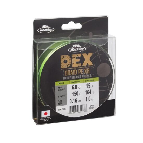 Berkley Šňůra DEX Braid x8 Chartreuse 150m - 0