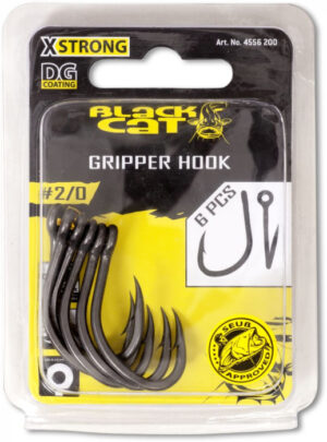 Black Cat Háčky S Protihrotem Gripper DG Coating - 6ks Varianta: Velikost 1/0