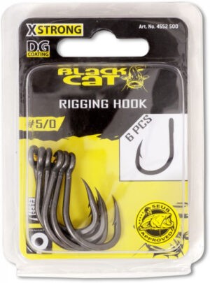 Black Cat Háčky S Protihrotem Rigging DG Coating - 6ks Varianta: Velikost 4/0