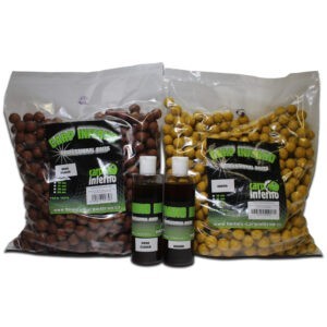 Carp Inferno AKCE Boilies Light Line 3 kg + 250 ml Booster Příchuť: Banán