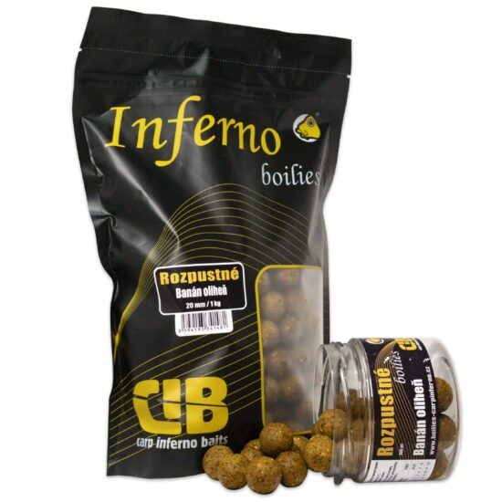 Carp Inferno Rozpustné Boilies Nutra Line Banán/Oliheň Hmotnost: 1kg