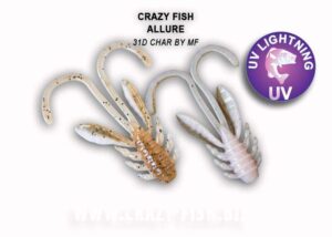 Crazy Fish Gumová Nástraha Allure 31D 4cm 8ks Počet kusů: 8ks