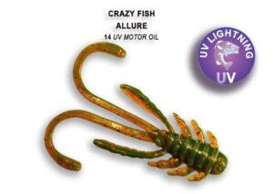 Crazy Fish Gumová Nástraha Allure Motor Oil 4cm 8ks Počet kusů: 8ks