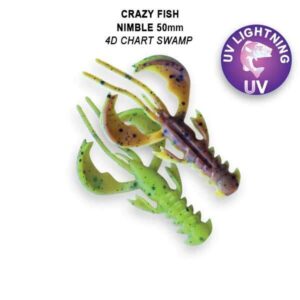 Crazy Fish Gumová Nástraha Nimble Floating 5cm 8 ks Barva: 4d