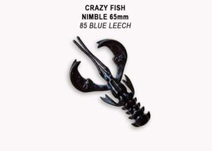 Crazy Fish Gumová Nástraha Nimble  Floating 8cm 7 ks Barva: 85 blue leech