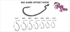 Crazy Fish Háček BIG GAME OFFSET HOOK Balené Počet kusů: 5ks