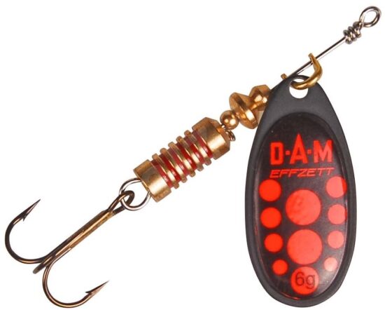 DAM Třpytka EFFZETT STANDARD SPINNER BLACK RED Varianta: 3 g