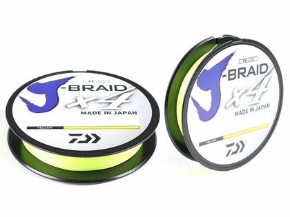 Daiwa Pletená Šňůra J-Braid 4 Žlutá Nosnost: 3