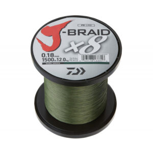 Daiwa Pletená Šnůra J-Braid X8 Zelená 1m Nosnost: 8