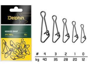 Delphin Karabinka Hooked Snap 10 ks Nosnost: 40kg