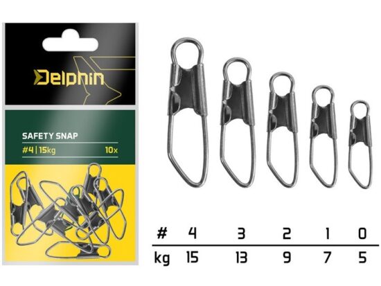 Delphin Karabinka Safety Snap 10 ks Nosnost: 5kg