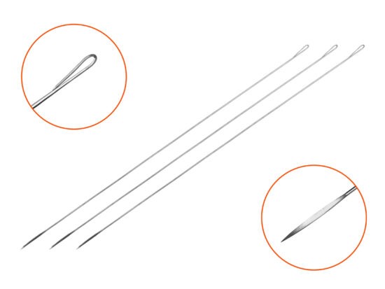 Delphin Prošívací Jehla FISHY 3ks Velikost: 15cm