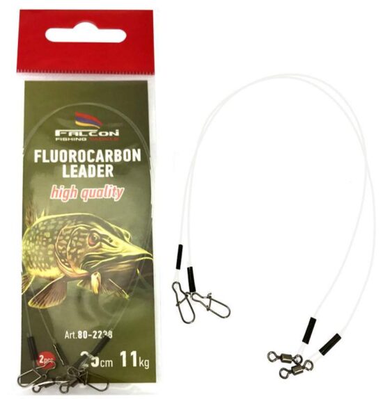 Falcon Fluorocarbon Leader 25cm 2 ks Nosnost: 7 kg