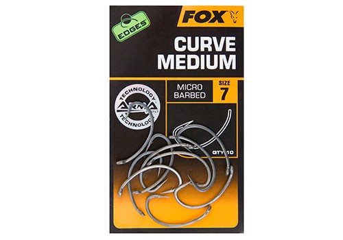 Fox Háčky EDGES Curve Shank Medium 10ks Velikost háčku: #5