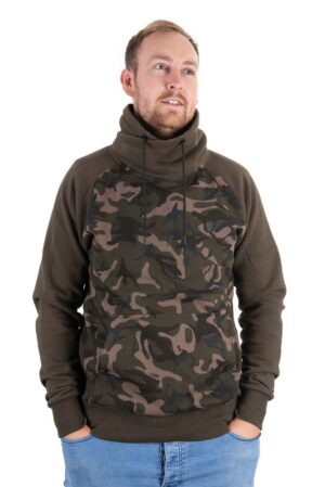 Fox Mikina Khaki/Camo High Neck - S