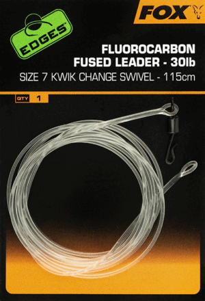 Fox Návazec Fluorocarbon Fused leader Varianta: Fox Návazec Kwik Change Swivel 115cm - vel.7