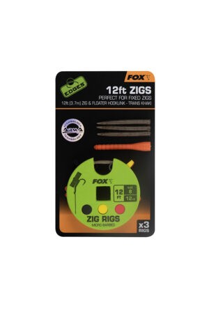 Fox Návazec Fox Edges Zig Rig 3ks Varianta: Edges Zig Rig 8 - 12lb 12ft x 3