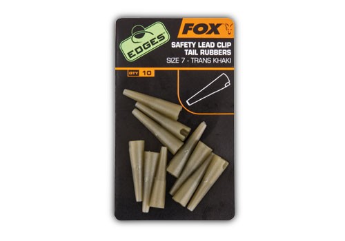 Fox Převleky na závěsky na olovo Edges Lead Clip Tail Rubbers vel. 7