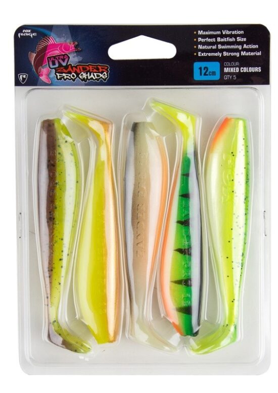 Fox Rage Gumová Nástraha Zander Pro Shad Mixed Colour Pack Počet kusů: 5ks