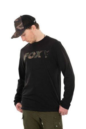 Fox Triko Long Sleeve Black/Camo T-Shirt - M