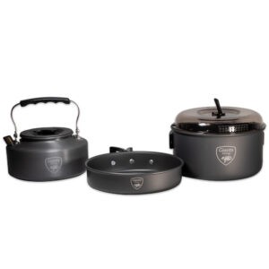 Giants Fishing Sada Nádobí S Konvičkou 3 Piece Pan Kettle Set