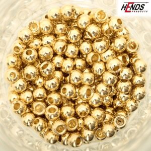 Hends Mosazné Hlavičky Brass Beads Gold Průměr: 3