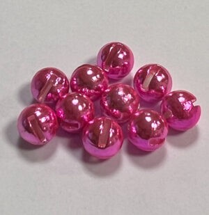 Hends Tungstenové Hlavičky Tungsten Beads Anodizing Fluo Pink Slotted Průměr: 2