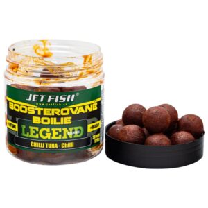 Jet Fish Boosterované Boilie Legend Range Chilli Tuna + Chilli 250ml Průměr: 24mm