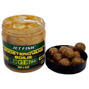 Jet Fish Boosterované Boilie Legend Range Seafood + Švestka / Česnek 250ml Průměr: 24mm