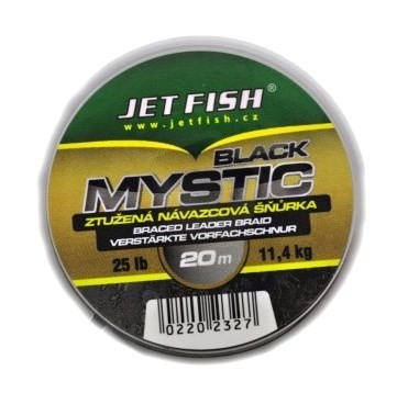 Jet Fish Návazcová šňůra Black Mystic Barva Black 20m 25lb