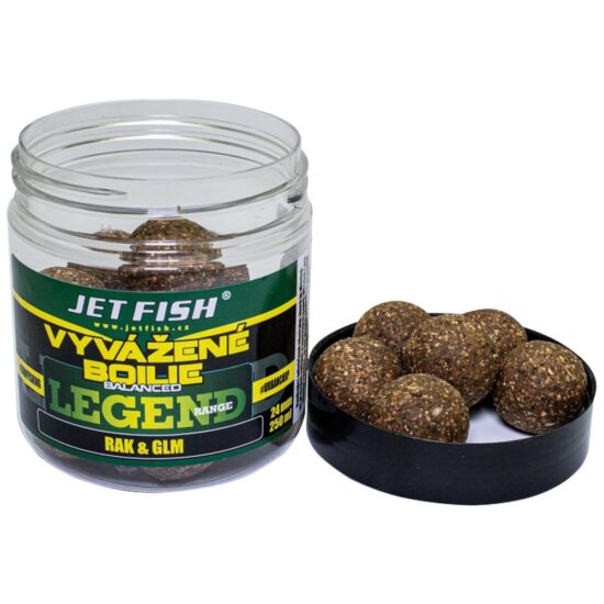 Jet Fish Vyvážené Boilie Legend Range Rak & GLM 250ml Hmotnost: 250g