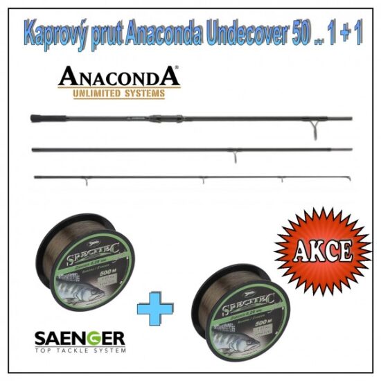 Kaprový prut Anaconda Undercover 50 .. 1 + 1