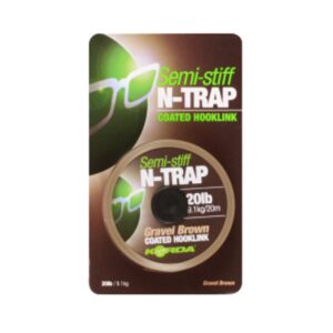 Korda Šňůrka N-Trap Semi Stiff 20m - 15lb Gravel Brown