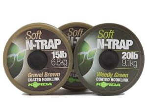 Korda Šňůrka N-Trap Soft 20m - 15lb Gravel Brown