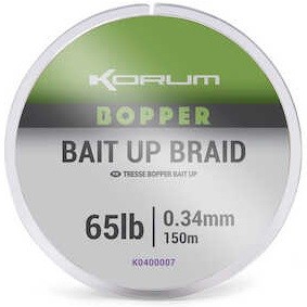 Korum Pletená Šňůra Bopper Bait Up Braid 150m Nosnost: 65lb