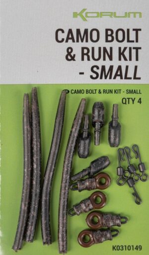 Korum Sada Závěsek a Převleků Camo Bolt & Run Kit - Small 4ks