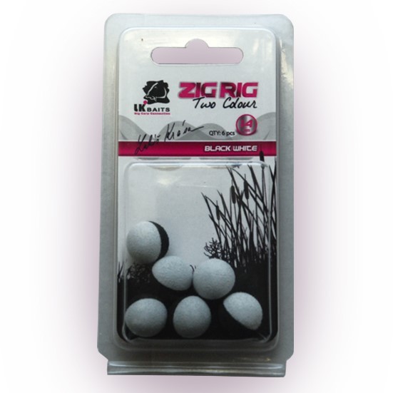 LK Baits Bolies Zig Rig PopUp Varianta: Black / White