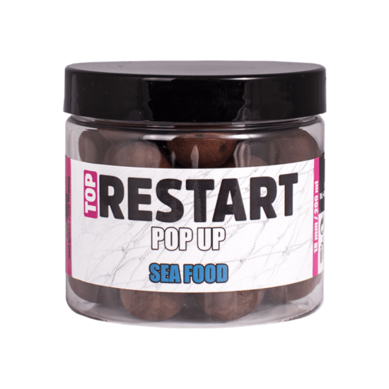 LK Baits Popup Top ReStart Sea Food 18mm 200ml Průměr: 18mm