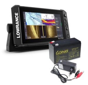 Lowrance Echolot Elite FS 9 se sondou Activeimaging 3v1 + baterie + nabíječka ZDARMA