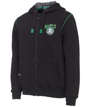 Madcat Mikina Badge Logo Zip Hoodie Black Caviar - L