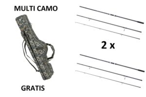 Mivardi 2x Prut Sentinel Carp 360M + Obal Multi Green 130