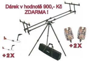 Mivardi AKCE - Tripod Premium + ZDARMA 2 x Sounder EASY CAMO a 2 x Swing Arm No. 130