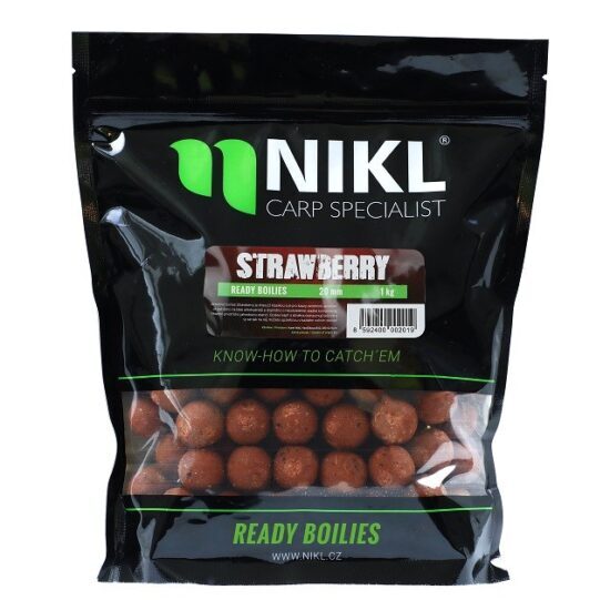 Nikl Hotové Boilies Strawberry Hmotnost: 1kg