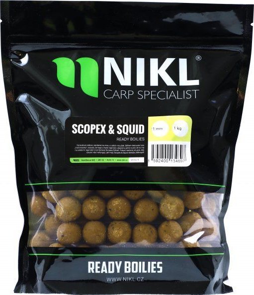 Nikl Ready Boilie Scopex & Squid Hmotnost: 250g