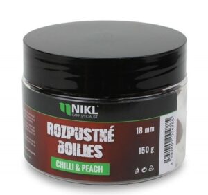 Nikl Rozpustné Boilies Chilli & Peach 150g Průměr: 14mm