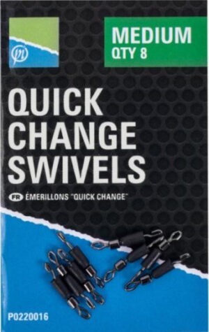 Preston Obratlík Quick Change Swivels 8ks Velikost: Medium