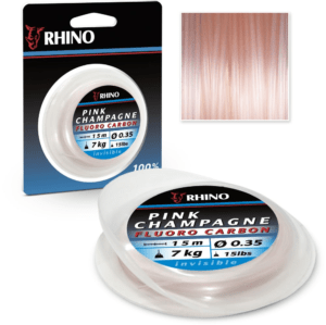 Rhino Fluorocarbon Pink Champagne Růžový 15m Nosnost: 5kg