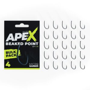 RidgeMonkey Háčky Ape-X Beaked Point Barbed Bulk Pack 25 ks Počet kusů: 25ks